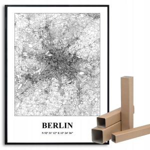 Plakat A3 Podróżnika Miasta Świata BERLIN Wzory
