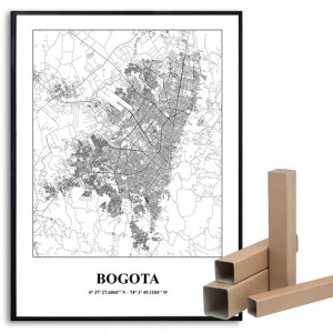 Plakat A3 Podróżnika Miasta Świata BOGOTA Wzory