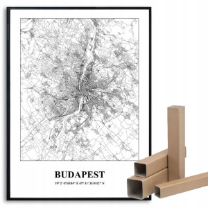 Plakat A3 Podróżnika Miasta Świata BUDAPESZT Wzory