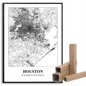 Plakat A3 Podróżnika Miasta Świata HOUSTON Wzory