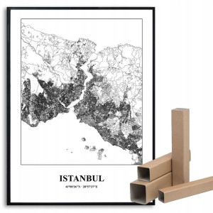 Plakat A3 Podróżnika Miasta Świata ISTANBUL Wzory
