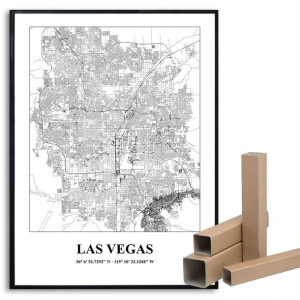 Plakat A3 Podróżnika Miasta Świata LAS VEGAS Wzory