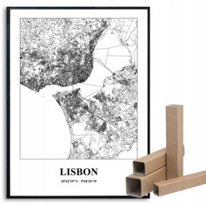 Plakat A3 Podróżnika Miasta Świata LISBONA Wzory