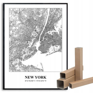 Plakat A3 Podróżnika Miasta Świata NEW YORK Wzory