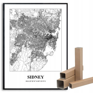 Plakat A3 Podróżnika Miasta Świata SIDNEY Wzory