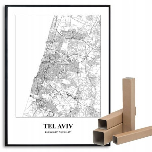 Plakat A3 Podróżnika Miasta Świata TEL AVIV Wzory