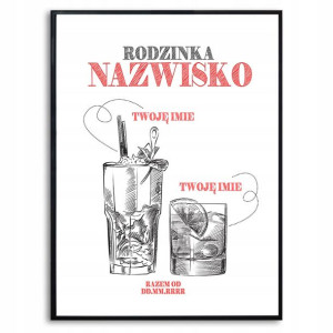 PLAKAT A3 Własny Tekst RODZINA PREZENT dla Rodzica