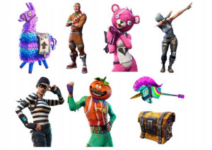 Zestaw Postaci Na Tort Fortnite 9cm 8szt Y6