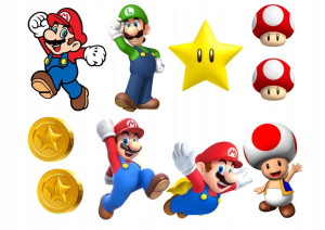 Zestaw Postaci Na Tort Super Mario Bros Y6