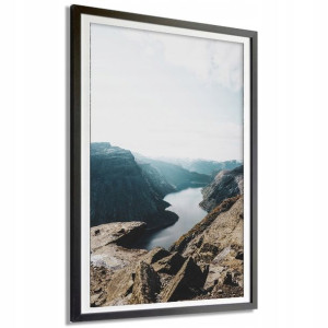 Plakat Dekoracyjny 30x40cm Góry Klif Rzeka Wzory