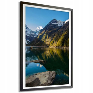 PLAKAT DEKORACYJNY 50x70cm Duży JEZIORO GÓRY Wzory
