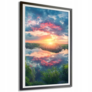 Plakat Dekoracyjny 50x70cm Zachód Słońca Wzory