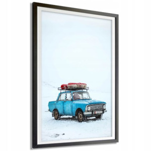PLAKAT DUŻE XXL 140x100cm MOSKWICZ AUTA Top Wzory