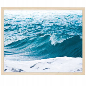 Plakat Duży 140x100cm Morze Słowa Pytania Wzory