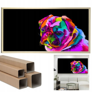 Plakat Duży 60x120cm Poziomy BULLDOG POPART Wzory