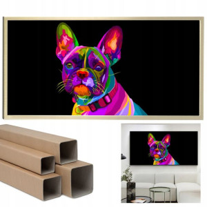 Plakat Duży 60x120cm Poziomy MAŁY BULLDOG Wzory