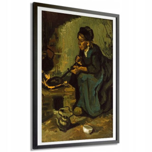 Plakat Duży 91x61 Chłopka Gotująca Van Gogh Wzory