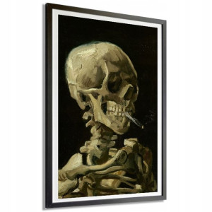 Plakat Duży 91x61 Szkielet Papieros Van Gogh Wzory