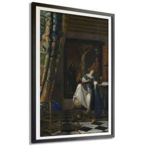 Plakat Duży 91x61 Vermeer Alegoria Wiary Art Wzory