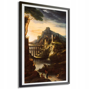 Plakat Duży 91x61cm Akwedukt Krajobraz Art Wzory