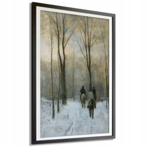PLAKAT DUŻY 91x61cm ANTON MAUVE JEŹDŹCY Mix Wzory