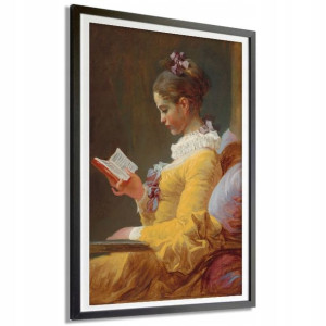 Plakat Duży 91x61cm Fragonard Młoda Kobieta Wzory