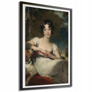 Plakat Duży 91x61cm Portret Lady Maria Obraz Wzory