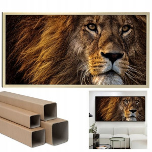 PLAKAT Duży OBRAZ Dekoracyjny 60x120cm LION Wzory