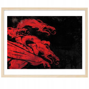 Plakat Fana Poziom A3 29,7x42 Fire And Blood Wzory