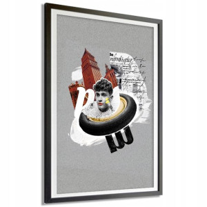Plakat Obraz 21x29,7cm A4 Abstrakcyjne Mix Wzory