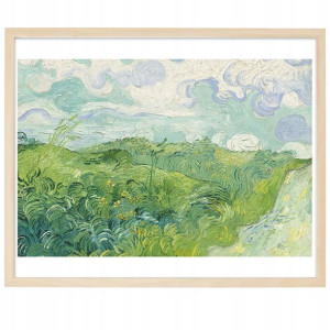 PLAKAT OBRAZ 21x29,7cm Zielone Pola Pszenicy Wzory