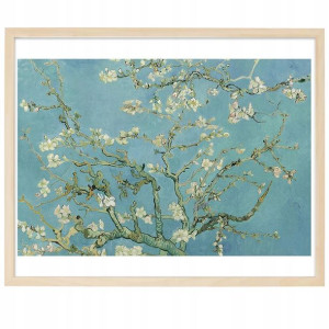 PLAKAT OBRAZ 30x40 cm Kwitnący Migdałowiec Wzory