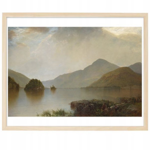 PLAKAT OBRAZ 91x61 cm Lake George Kensett Wzory