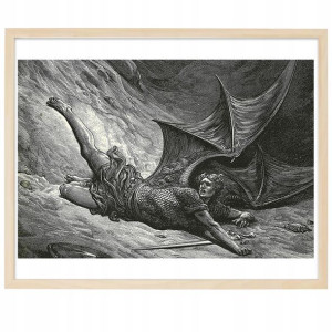 PLAKAT OBRAZ 91x61 cm Szatan Dzieło Sztuki Wzory