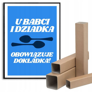 PLAKAT Obraz A3 DZIEŃ BABCI DZIADKA Prezent Wzory