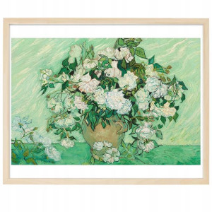 PLAKAT OBRAZ Dekor 30x40 cm Wazon z Różami Wzory