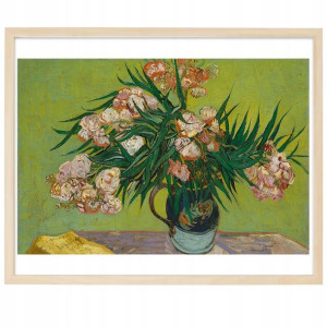PLAKAT OBRAZ Dekor 50x70 cm Wazon Oleandrów Wzory