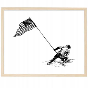 PLAKAT OBRAZ Dekor 50x70 cm Wojsko Armia USA Wzory