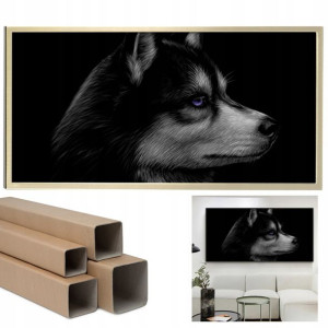 PLAKAT OBRAZ Dekor Black 60x120cm Zwierzęce Wzory