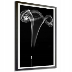 Plakat Obraz Duży 140x100 Smoke B&w Top Wzory