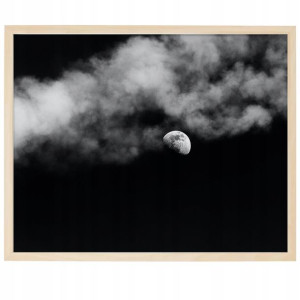 Plakat Obraz Duży 140x100cm Czarno-białe Noc Wzory