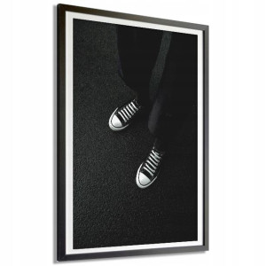 Plakat Obraz Duży 140x100cm Czarno-białe Top Wzory