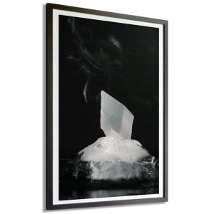 Plakat Obraz Duży 140x100cm Kryształ B&w Wzory