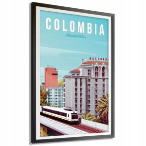 Plakat Podróżnika 30x40cm MEDELLIN Colombia Wzory