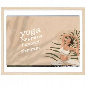 PLAKAT Poziomy Obraz Dekor 50x70 cm Yoga Wzory