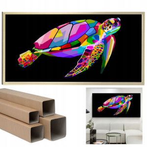 Plakat XXL 60x120 POZIOM ŻÓŁW Geometry ART Wzory