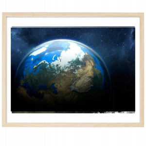 PLAKAT Poziom Obraz 21x29,7cm Ziemia Planeta Wzory