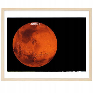 PLAKAT Poziom Obraz 30x40cm Czerwona Planeta Wzory
