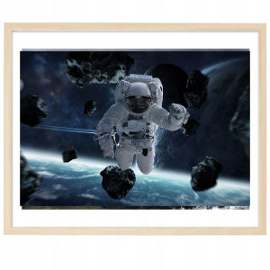PLAKAT Poziomy 50x70 cm Merteoryty Kosmos Wzory