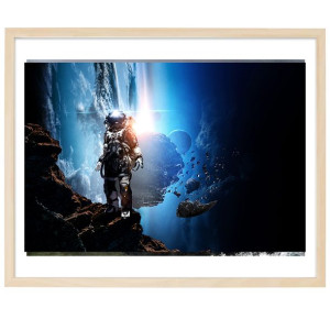 PLAKAT Poziomy 50x70 cm Wyprawa Kosmiczna Wzory